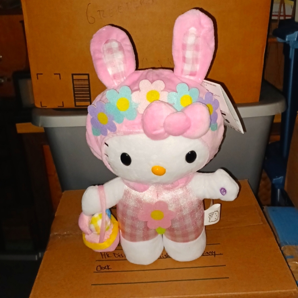 Hello Kitty Easter bunny side stepper